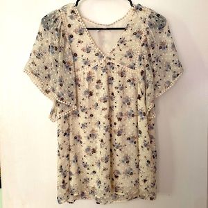 Flowy Flowered Top